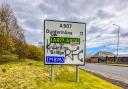 Derogatory messages have appeared on Alloa road signs.