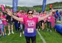 RACE FOR LIFE: Courageous mum Alison McLaughlin, who completed treatment for breast cancer just months ago, was chosen as the VIP to start the race.