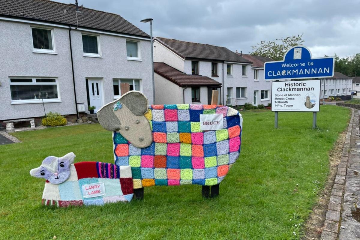 'SICKENED': The Knit and Natter group were left devastated as their hard work was defaced or stolen recently. Picture from the Clackmannan Development Trust Facebook page