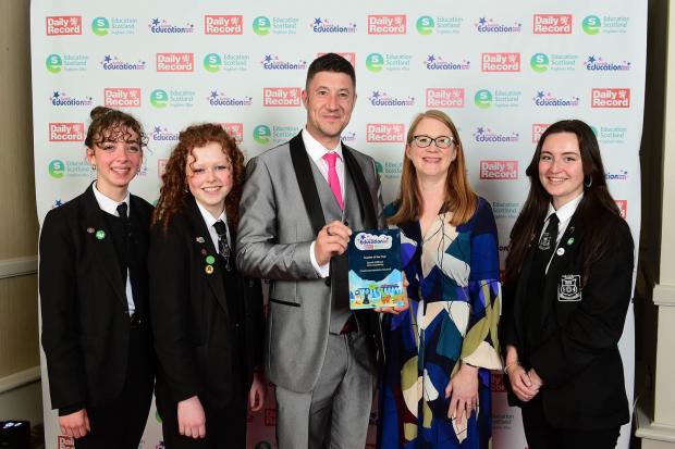 AWARDS: Alva Academy's David Clifford scooped Teacher of the Year at the Scottish Education Awards last week