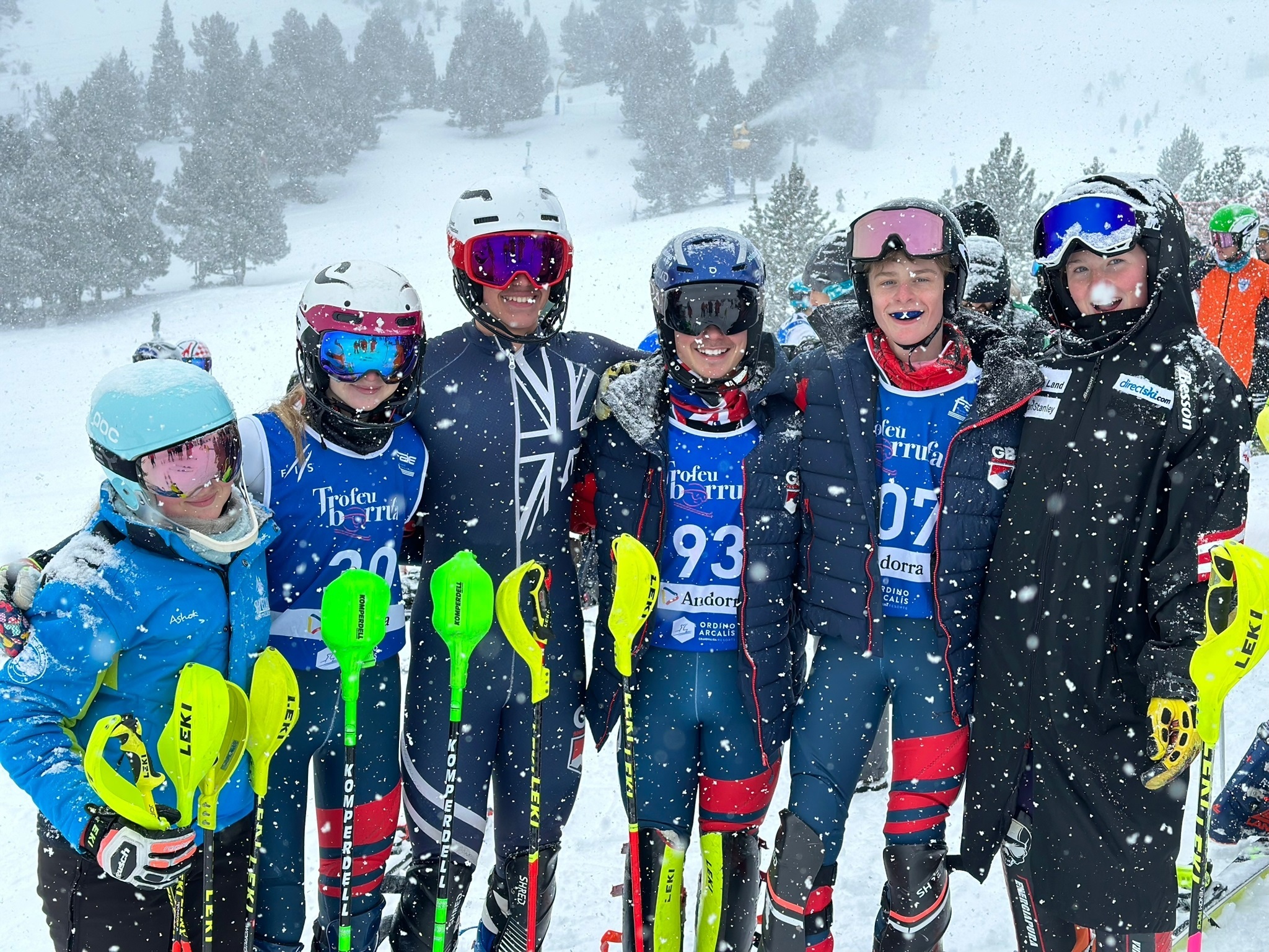 SLALOM: Dollar Academy pupil Christina Dow was in Andorra as part of Team GB - Pictures courtesy of @Trofea_borrica