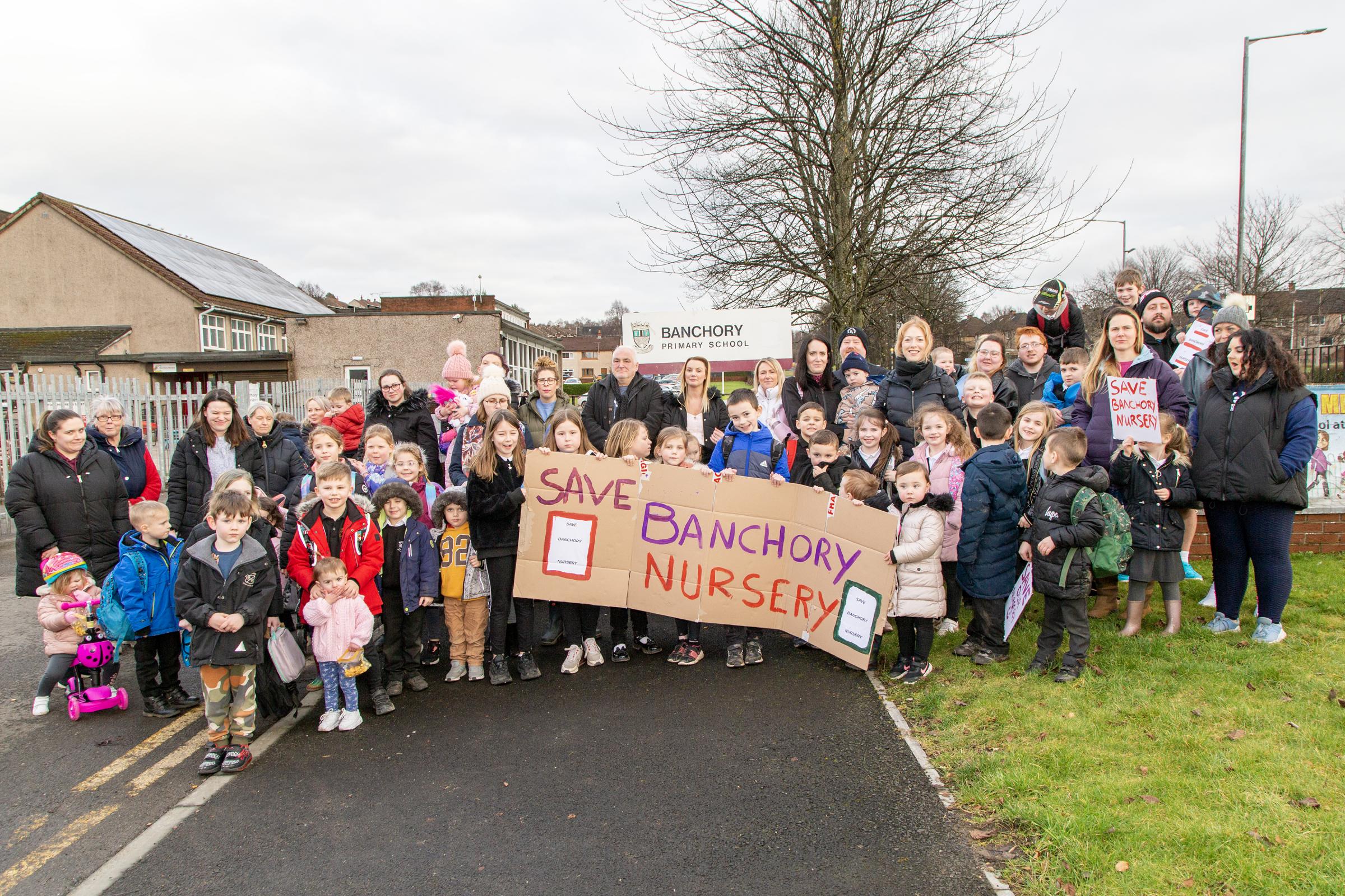 CONCERNS: Banchory PS and ELC Parent Council voiced fears over the future of the school as budget proposals call for no new admissions to the ELC in 2023-24 - Pictures by John Howie