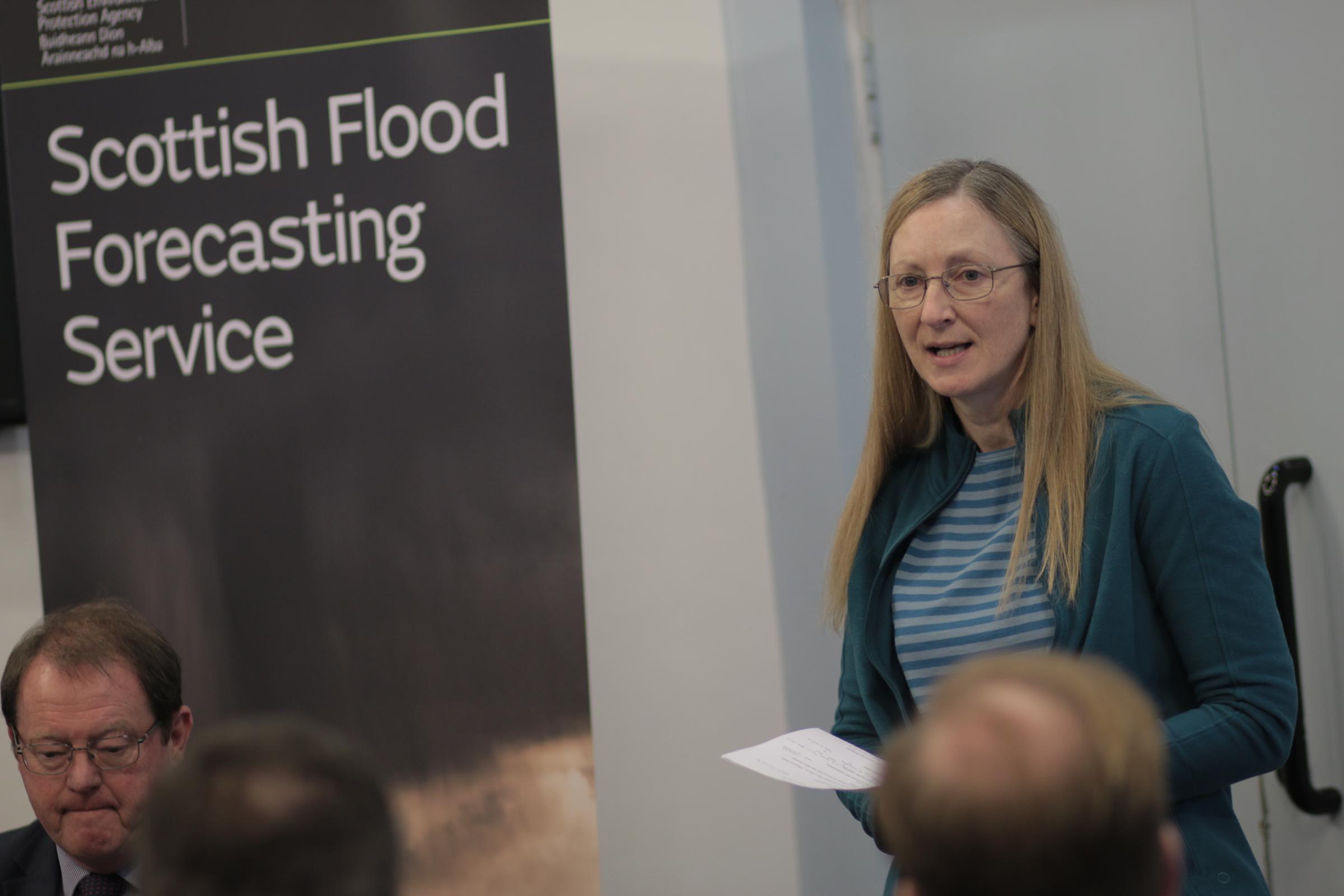 FLOOD FORECAST: The service was launched during an event at the Ben Cleuch Centre in Tillicoultry
