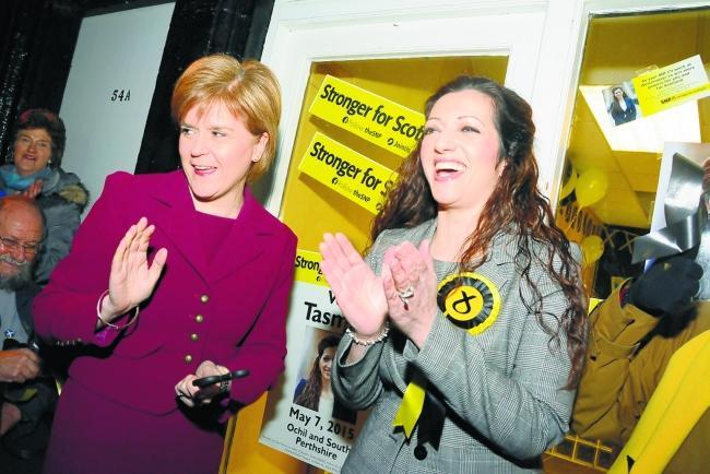 IN ALLOA: First Minister Nicola Sturgeon opened the campaign hub for Tasmina Ahmed-Sheikh in 2015