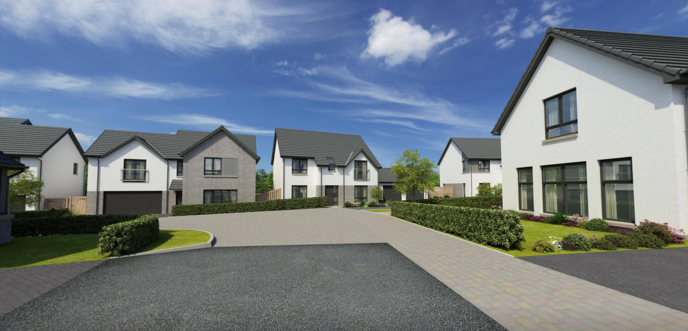 HOMES: A render of the development at Pool of Muckhart