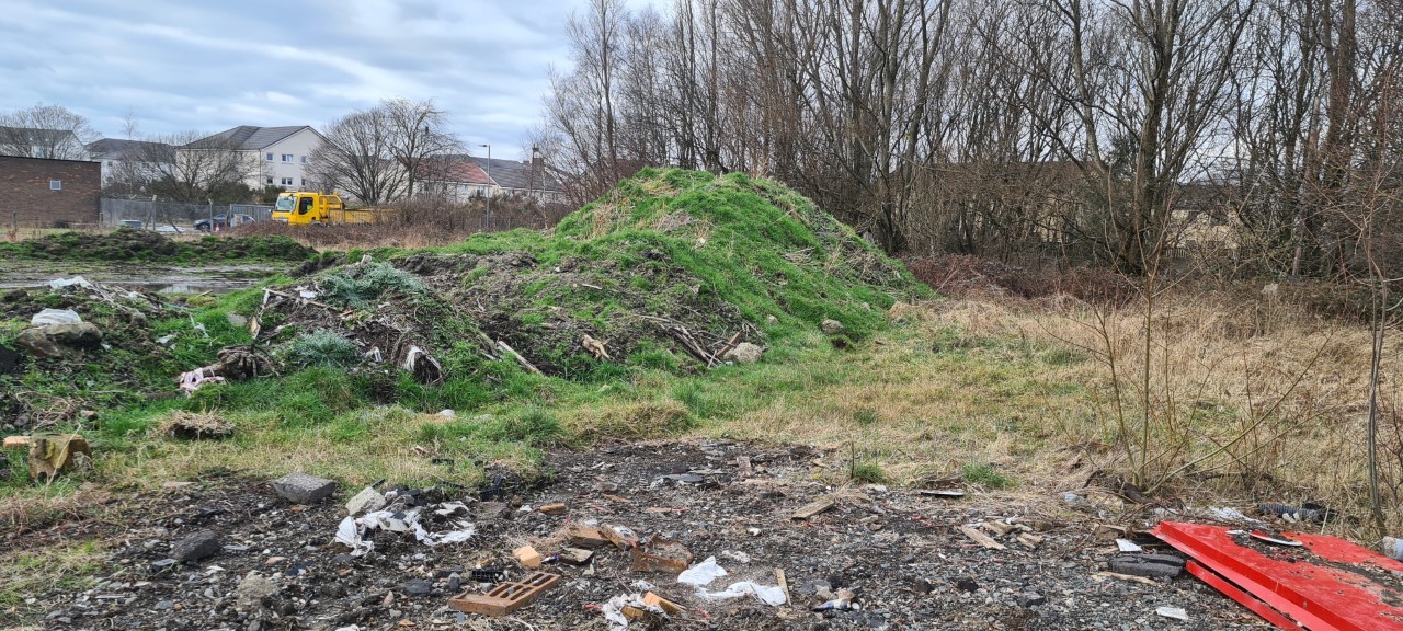 LIVING LAB: The derelict land next to Forthbank Recycling Centre is set to be transformed into a community led food growing project.
