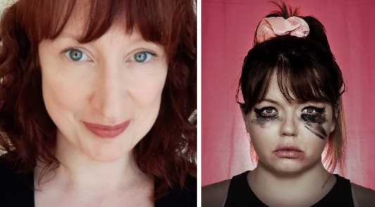 DEBUT: Alloas Glenna Morrison (left) will bring her play Guffy (right) to the Fringe Festival this year.