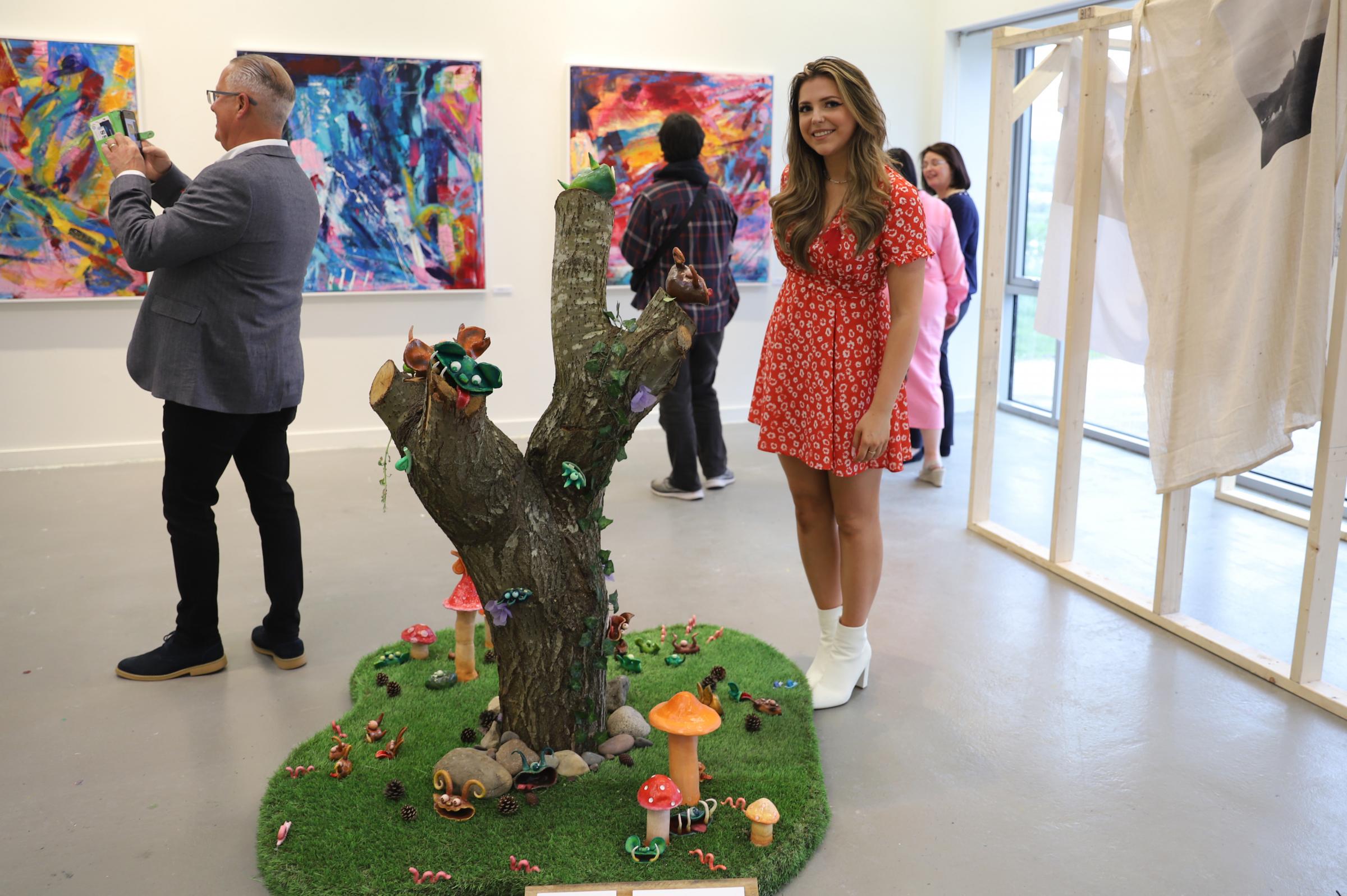 DEGREE SHOW: Jade Brawley from Alloa was among those celebrating their degree at Forth Valley Colleges Stirling Campus