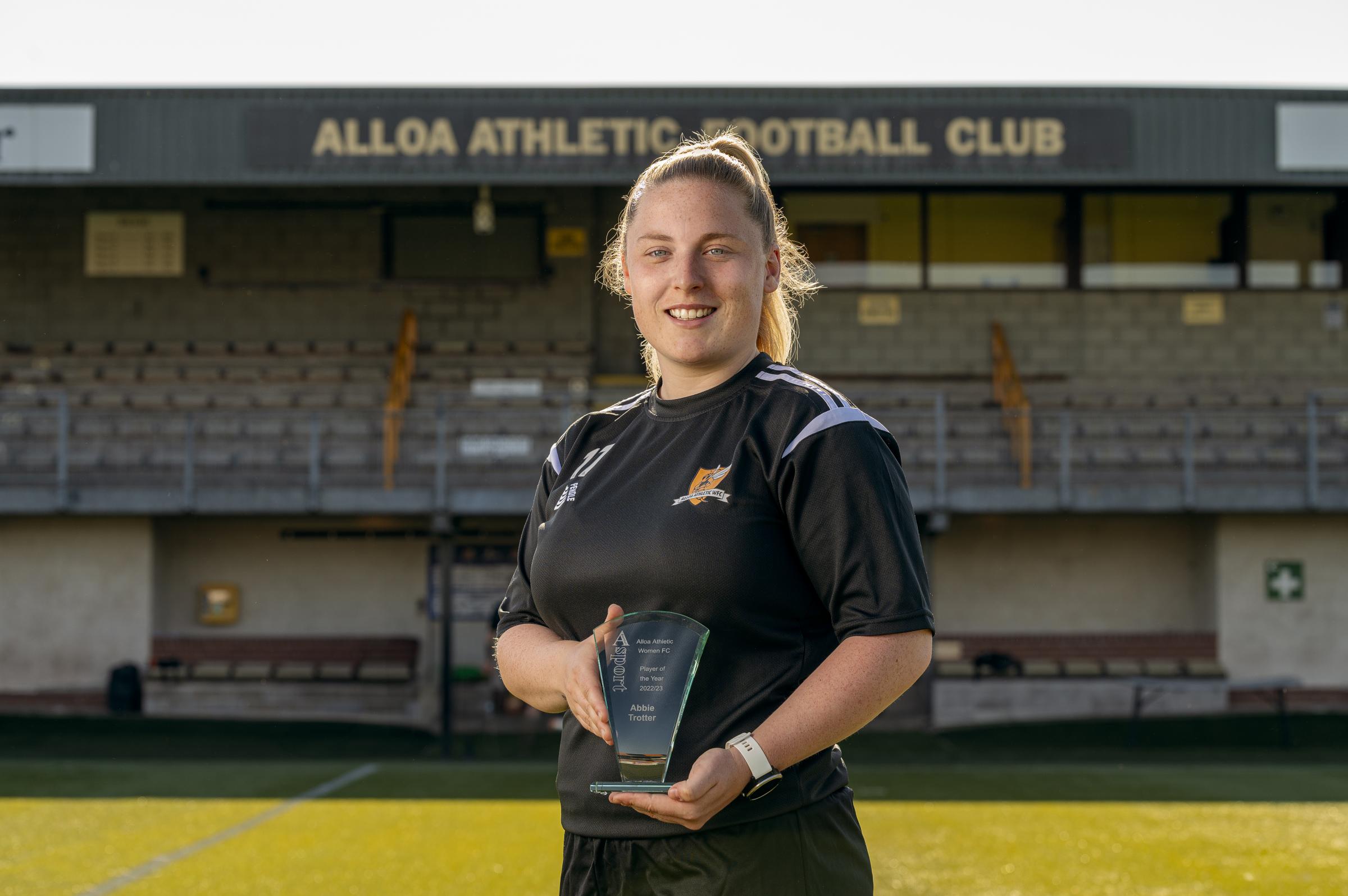 Alloa's Abbie Trotter wins Advertiser Sport Player of the Year