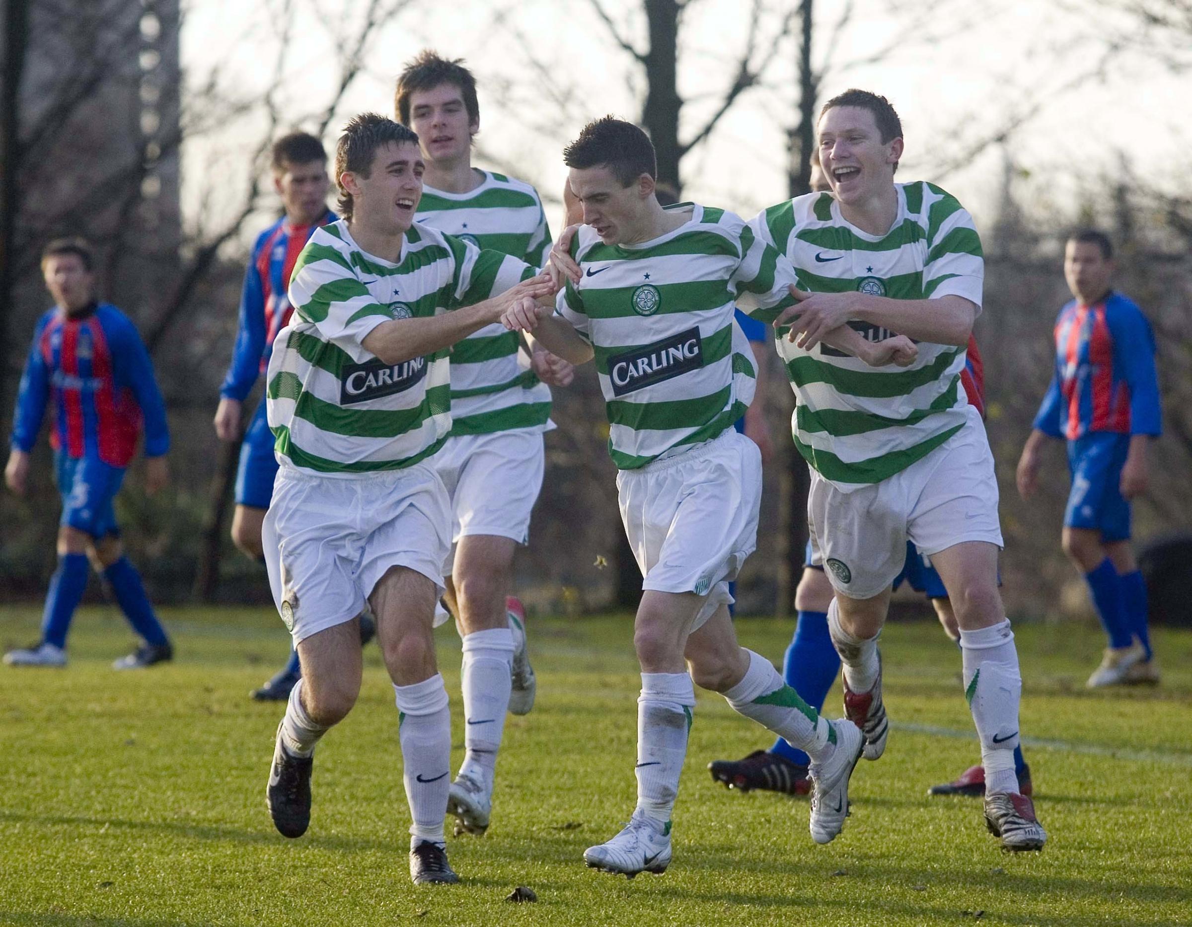 Cawley in action for the Celtic youth side. Picture from SNS