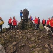 Alloa Rugby Club Ladies, their children and families, trekked up Dumyat on a dreich day to support people with MND