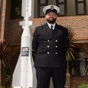 POET(WE) Raymond Hamilton received the award at HMS Collingwood recently. Picture by Keith Woodland