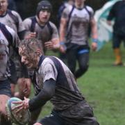 Hillfoots ran out 23-3 winners in Saturday’s muddy match. Photos by John Wilson