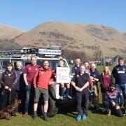 GOLD: OMRT visited HFRC at the weekend with both marking 50th anniversaries and to celebrate 50 hills climbed to raise funds