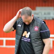 FRUSTRATED: Fraser Duncan watched on as his side lost to Dundonald Bluebell at the weekend. Picture by Jan van der Merwe
