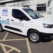 NET ZERO: Electric vans have been introduced to NHS Forth Valley's fleet, with the whole fleet hoping to be electric by 2025.