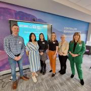 WORKING TOGETHER: Jordan Lyell of Diageo, Katherine Wainwright of Scottish Autism, Joellen Peebles of Ceteris, Lisa Gallagher from Flexibility Works, Ali Davidson of Clackmannanshire Council and Maggie Gorman from Ceteris were among those attending on
