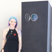 DEGREE SHOW: Marina McLaren from Alloa was among those celebrating their degree at Forth Valley College's Stirling Campus
