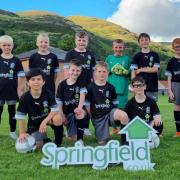 KIT: Hillfoots Community Club Juniors received the kit thanks to sponsorship from Springfield Properties