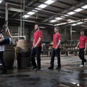 TRUSSING THE COOPER: The centuries old initiation ritual is well and alive at Speyside Cooperage in Tullibody