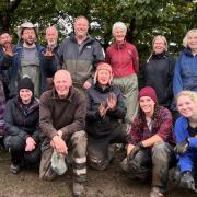 DIG: The group, made up of some FVC students, carried out the dig earlier this month.
