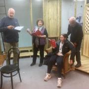 The Alman Theatre rehearsing for The Three Angels.