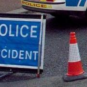 A person has been taken to hospital after a two-vehicle crash in Tullibody.