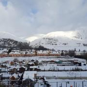 Snow on the Ochils from Tillicoultry