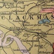 Clackmannanshire map centred on Sauchie, the location of the mine fire. (Image: Valerie Forsyth)