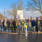 STRIKES: Essential staff at FVC joined other colleges in a day of industrial action.