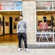 ON HOME TURF: Kyle Blain's exhibition at Sterling Mills has been attracting a crowd