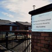 DECANTED: The St Mungo's building on Forth Crescent was no longer suitable after water ingress caused damage in 2018 with the primary moving to Alloa Academy on the 'medium term'