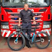 UP FOR A CHALLENGE: Alloa firefighter Matthew Gibb will be part of the team taking on a 600mile cycle challenge for two charities