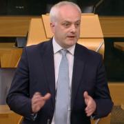 Green MSP Mark Ruskell takes part in a Holyrood debate
