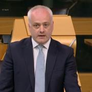 Green MSP Mark Ruskell takes part in the Holyrood debate on social care