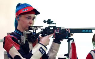 Clacks' Seonaid McIntosh in the 50m Rifle Women's Qualification at Asaka Shooting Range. Picture by Mike Egerton/PA Wire