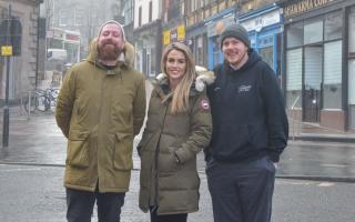 PUBWATCH: Co-chair Neil Campbell from Kilted Kangaroo, Go Forth Stirling project director Danielle McRorie-Smith and co-chair Dave Thompson from FUBAR