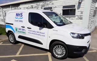 NET ZERO: Electric vans have been introduced to NHS Forth Valley's fleet, with the whole fleet hoping to be electric by 2025.