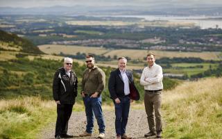 VISIT: Stirling councillors visited the Dumyat site to hear about The Future Forest Company's work.